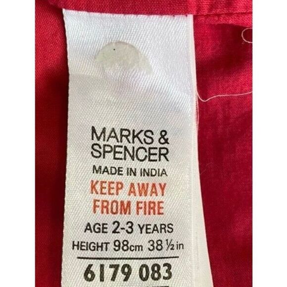 Marks & spencer fully lined floral print ruffle, trim, dress size 4 - Picture 8 of 8